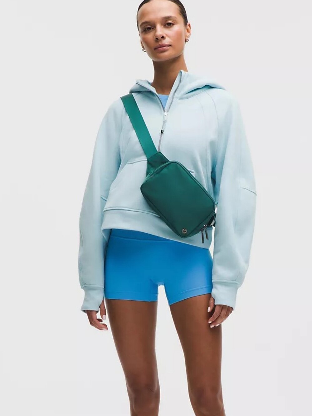 Lululemon Everywhere Belt Bag Large 2L in Deep Marina Green - Gunmetal hardware